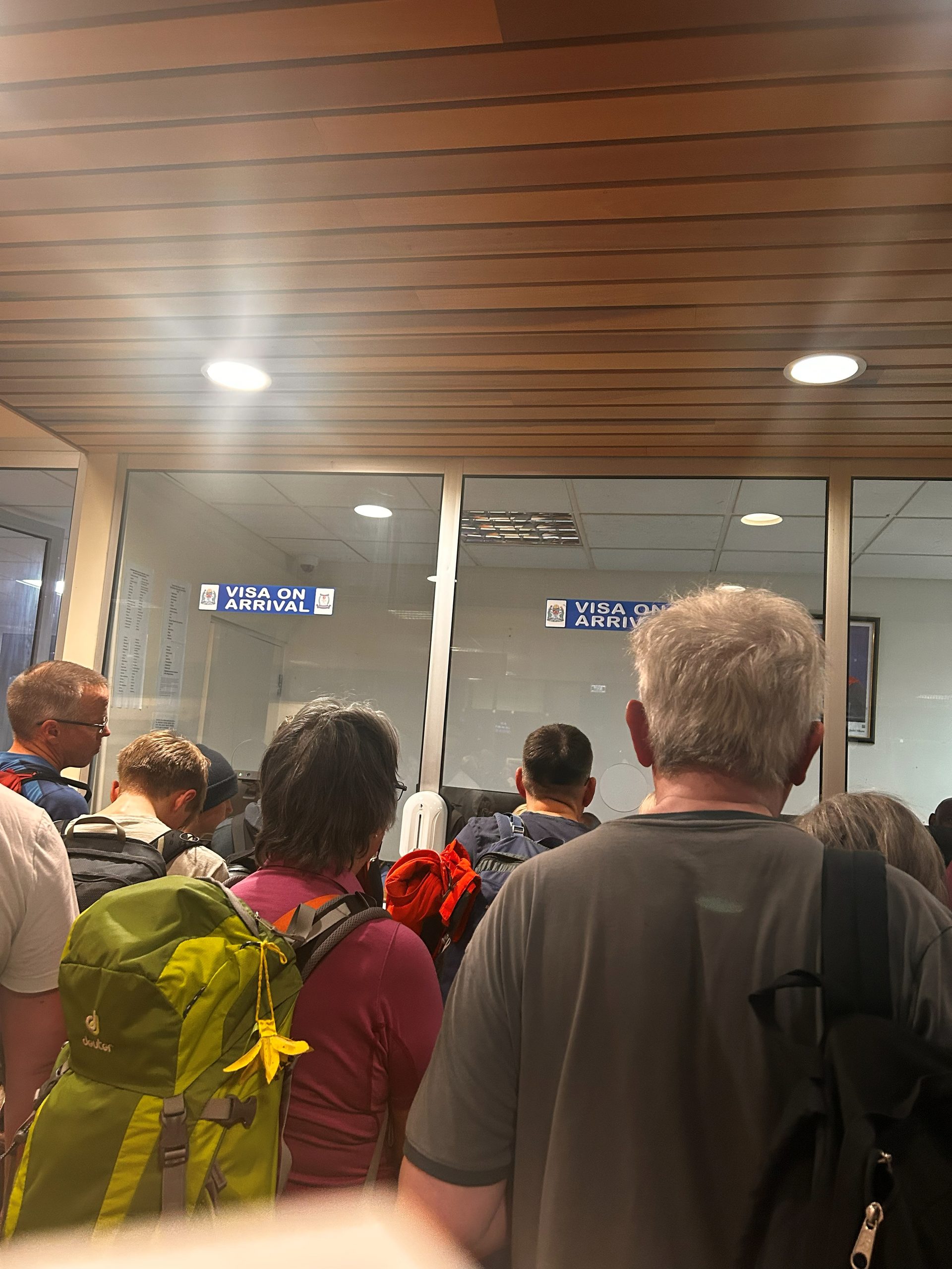 Visa on Arrival queue at Kilimanjaro Airport